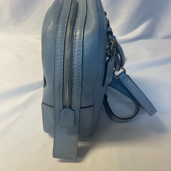 Coach Blue  Pebble Leather Mini Backpack - Picture 2 of 16